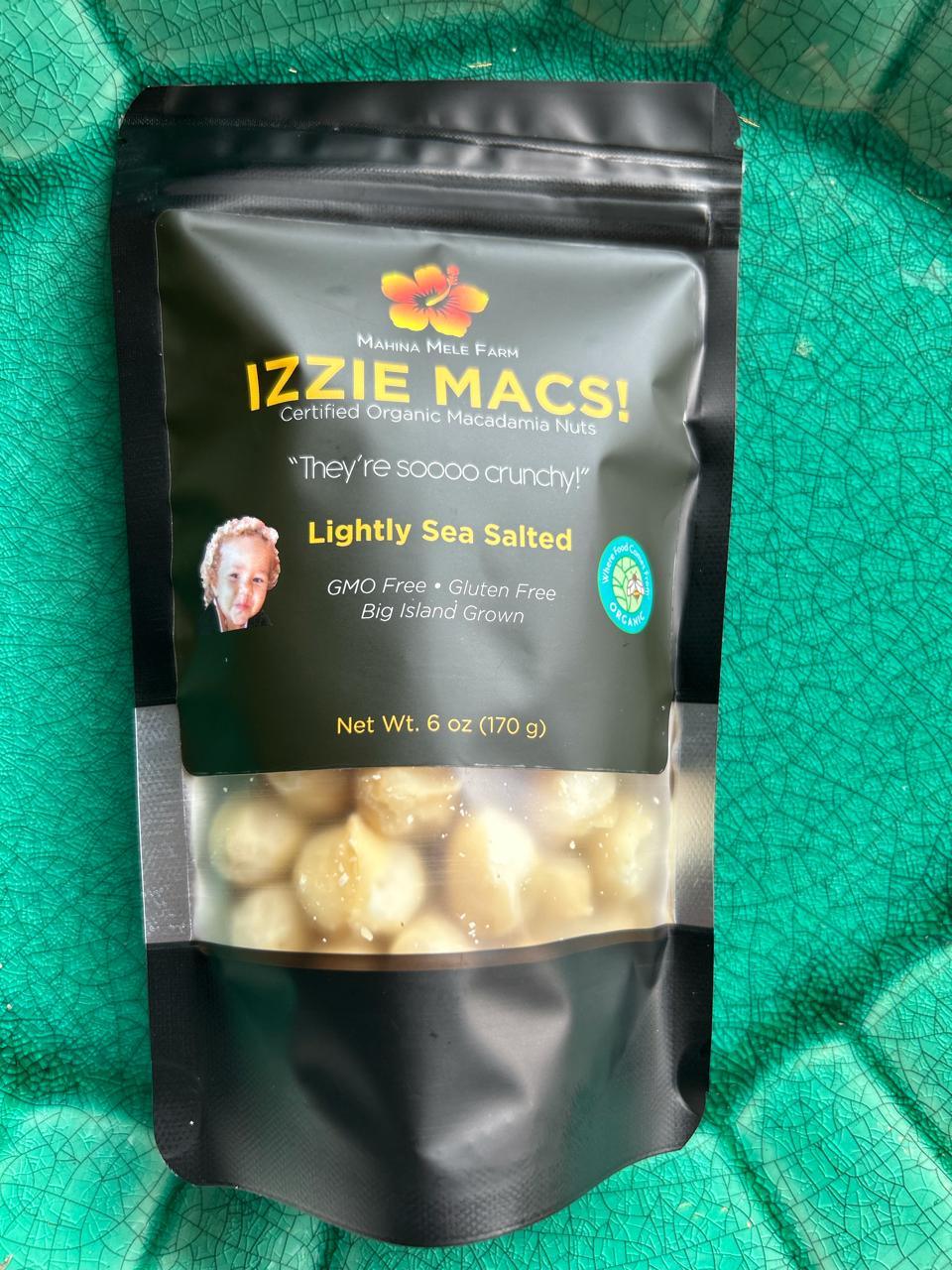 Dehydrated Hawaiian Lightly Sea Salted Izzie Macs! - My Store