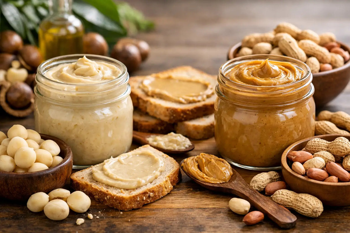 Macadamia Butter Versus Peanut Butter Compared