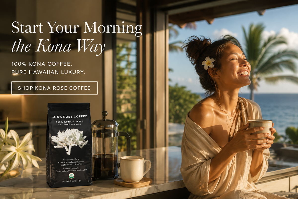 Kona Coffee Brewing for a Brighter Morning