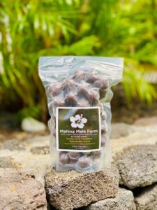 package of chocolate covered macadamia nuts
